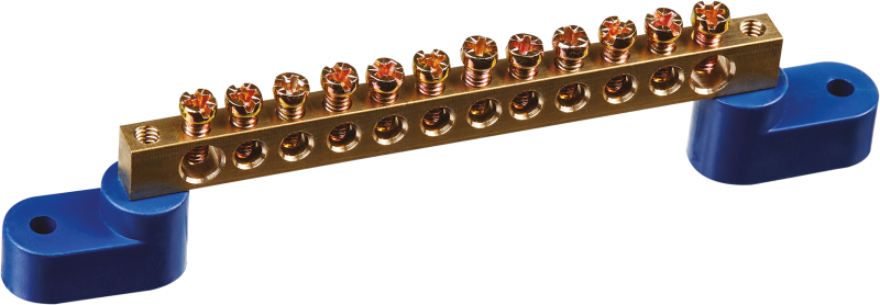 шина нулевая 90 730 obb-m69-12c2-b на двух угловых изоляторах онлайт 90730 от BTSprom.by