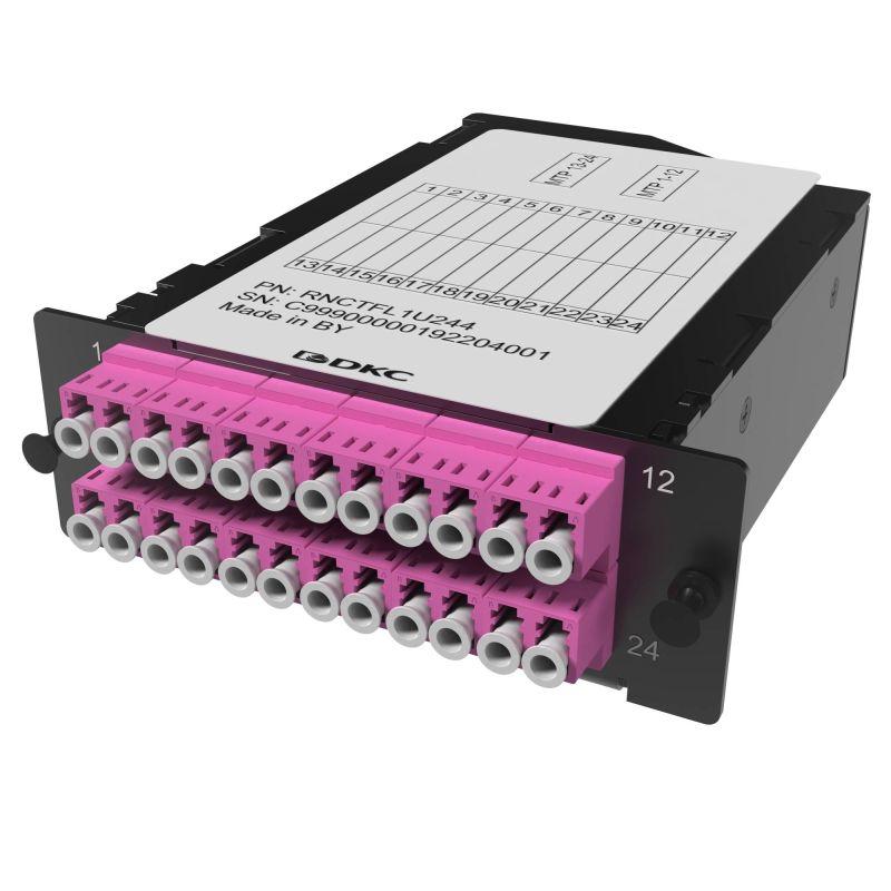 кассета претерминированная 24ов 50/125 om4 2xmtp(12)f/12xlc duplex 1 hu dkc rnctfl1u244 от BTSprom.by