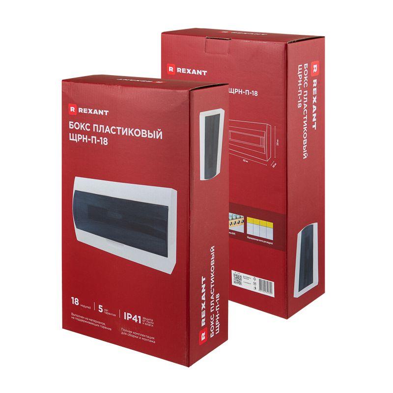  Бокс ЩРН-П-18 IP41 пластик. бел. Rexant 11-0318 фото в каталоге от BTSprom.by