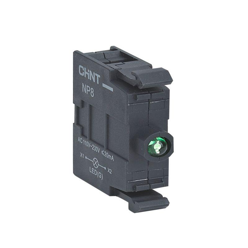 элемент светодиодный для np8 ac 110-230в (r) зел. chint 667534 от BTSprom.by
