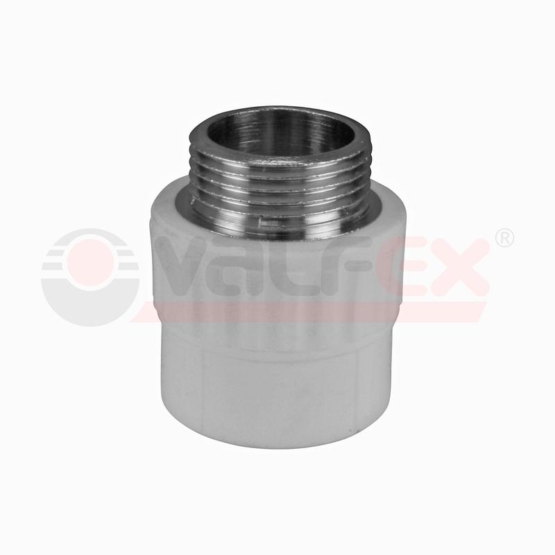 муфта переходная с наружной резьбой 25х3/4дюйм (100/25) сер. valfex 10130025г от BTSprom.by