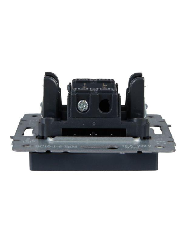  Выключатель проходной 1-кл. СП BRITE ВС10-1-6-БрМ 10А механизм маренго IEK BR-V12-0-10-K35 фото в каталоге от BTSprom.by