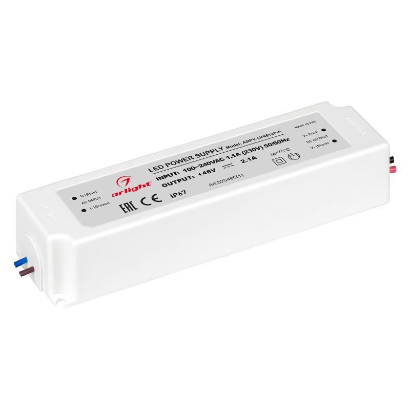 блок питания arpv-lv48100-a 100вт 48в 2.1а ip67 пластик arlight 025496(1) от BTSprom.by