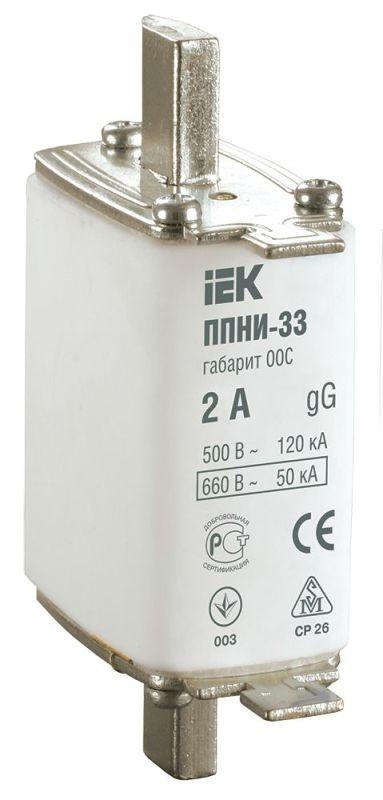 вставка плавкая ппни-33 2а габарит 00с iek dpp11-002 от BTSprom.by