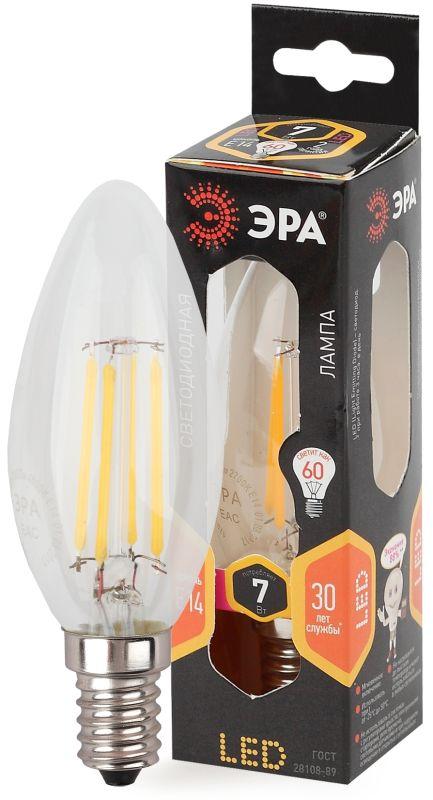 лампа светодиодная филаментная f-led b35-7w-827-e14 эра б0027942 от BTSprom.by