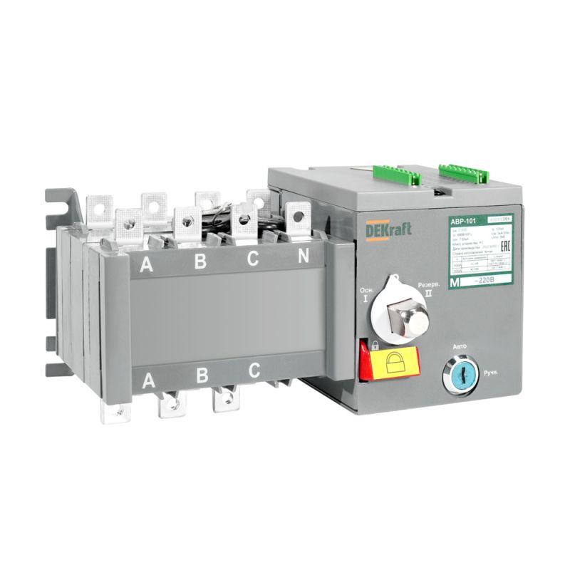 ввод резерва автоматический авр авр-101 2п 16а 5ка на реверс. выкл.-разъед. с мотор. приводом dekraft 42001dek от BTSprom.by