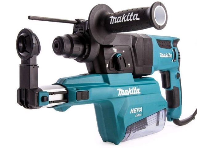 перфоратор makita hr 2652 в чем. + система пылеудаления (800 вт, 2.2 дж, 3 реж., патрон sds-plus, вес 4.3 кг) hr2652 от BTSprom.by
