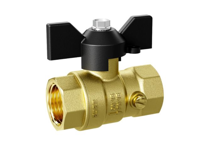 кран шаровый для манометра 1/2" вн.-вн. бабочка 2м, ld ld.44.342.15 от BTSprom.by