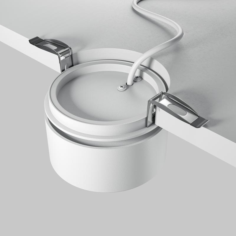  Светильник Onda 12Вт 2200-4000К 120град. встраив. Maytoni DL024-12W-DTW-W фото в каталоге от BTSprom.by