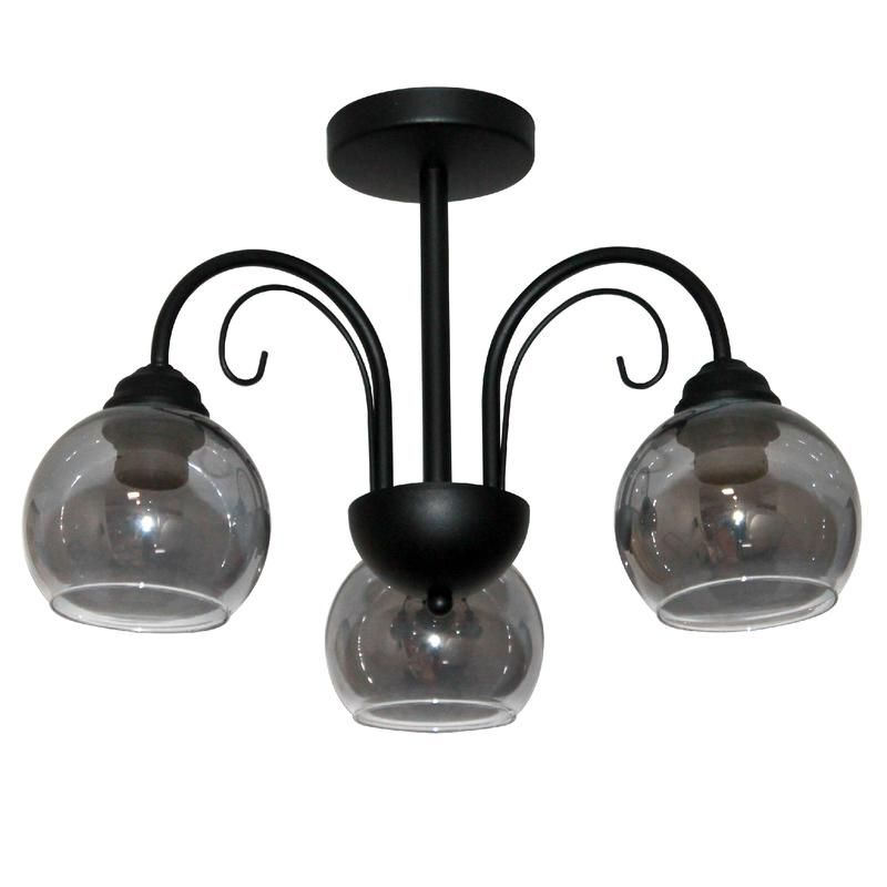 светильник "берта" 131 (плафон 06333) нсб 01-3х60-158 е27 иу черн. муар элетех 1005404644 от BTSprom.by