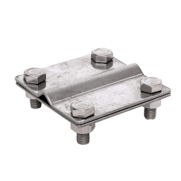 зажим заземлитель 20 - полоса 50 (пластина 70х80мм) ni proxima ekf lp-57080-ni от BTSprom.by