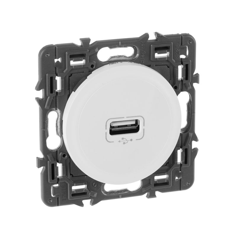 панель лицевая celiane для механизма usb роз. бел. leg 068253 от BTSprom.by