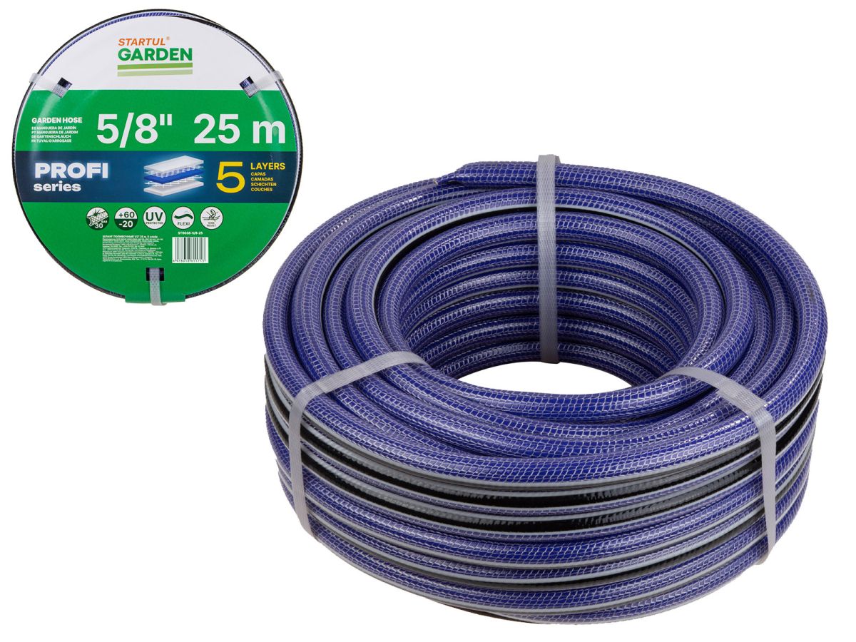 шланг поливочный 5/8" 25м startul garden profi (st6038-5/8-25) (5 слоев) st6038-5/8-25 от BTSprom.by