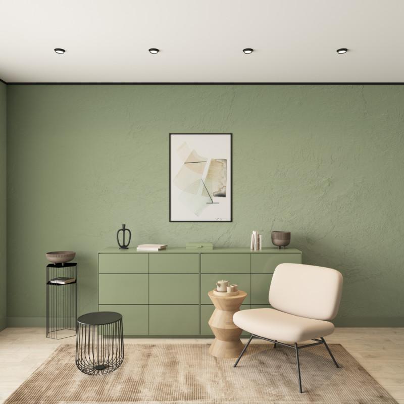  Светильник FLAT 15Вт GX53 IP20 LED встраив. алюм. черн. DENKIRS 772627 фото в каталоге от BTSprom.by