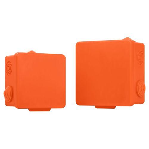  Коробка распаячная огнестойкая 80х80х50мм IP54 с гермовводами 7 вх. оранж. KOR-80-80-50-7g-OR-FR Эра Б0068902 фото в каталоге от BTSprom.by