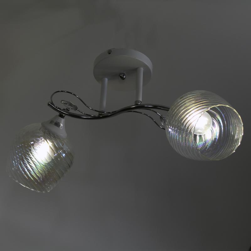  Светильник 11306-7/2 (Плафон 8310) НПБ 01-2х60-136 Е27 ИУ бел. хром Элетех 1005404890 фото в каталоге от BTSprom.by