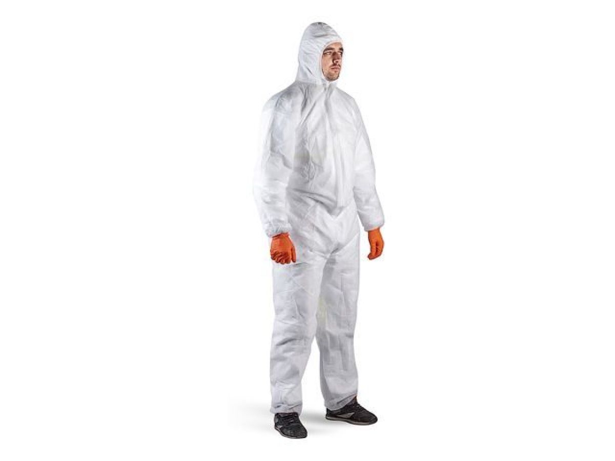 защитный комбинезон jpc110 (р-р xxxl), jeta safety ( легкий защитный комбинезон из полипропилена (40 г/м) с капюшоном. в уп 50 шт.) jpc110-xxxl от BTSprom.by