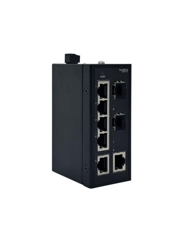 коммутатор промышленный неуправляемый ethernet 6х10/100baset 2х100basex sfp se nsetu108t06x02b от BTSprom.by