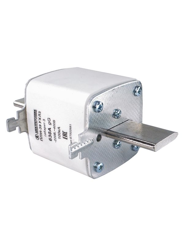 вставка плавкая ппн-39 ухл3 630а габарит 3 ip00 электротехник et522681 от BTSprom.by