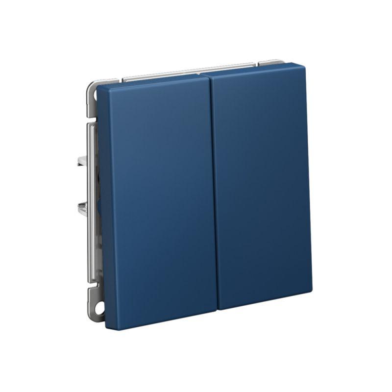  Выключатель кнопочный 2-кл. ArtGallery (сх. 2) 10А механизм аквамарин SE GAL001117 фото в каталоге от BTSprom.by