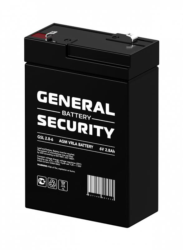 аккумулятор 6в 2.8а.ч general security gsl2.8-6 от BTSprom.by