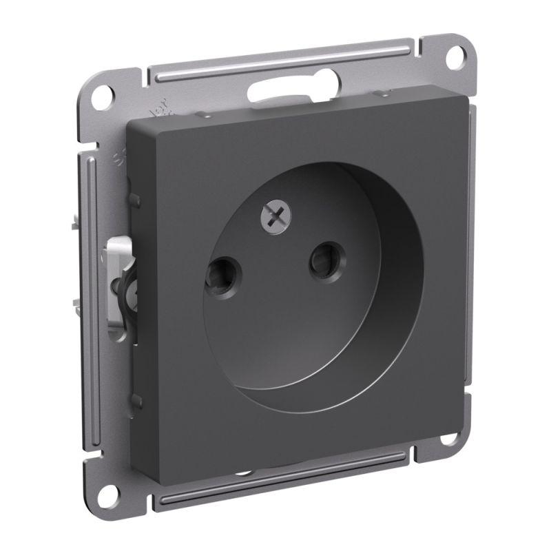 розетка atlasdesign 16а без заземл. защ. шторки механизм базальт se atn001449 от BTSprom.by