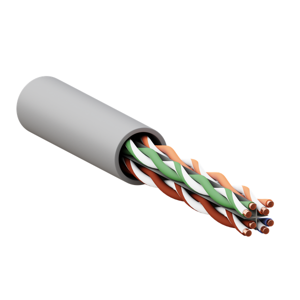 кабель витая пара u/utp кат.6 4 пары 23 awg solid lszh нг(а)-hf сер. (уп.305м) teracom pro ekf trp-6utp-04lsh-gy-in3 от BTSprom.by
