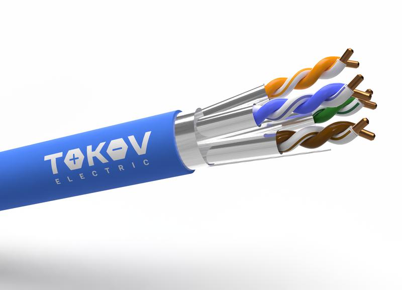 кабель витая пара s/ftp 4х2х23awg(0.57мм) кат.6a нг(а)-hf (lszh) indoor fluke tested 305м (м) pro tokov electric tkp-c08-sf-42-6a-305-lszh от BTSprom.by