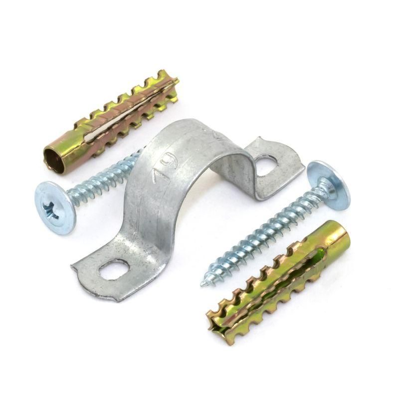 комплект для крепления окл с использ. самореза дюбеля и скобы смд d21-22мм (уп.100шт) промрукав pr08.5004 от BTSprom.by