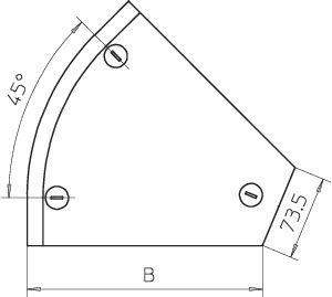  Крышка для угла горизонтального 45град. осн.100 DFB 45 100 DD OBO 7131828 фото в каталоге от BTSprom.by