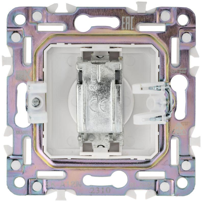  Розетка TV оконечная SKANDY SK-A12N никель IEK SK-A10-O-K50 фото в каталоге от BTSprom.by
