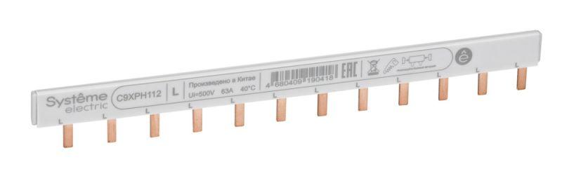 шинка гребенчатая 1п (l1) 63а 12мод. 18мм se c9xph112 от BTSprom.by шинка гребенчатая 1п (l1) 63а 12мод. 18мм se c9xph112 от BTSprom.by