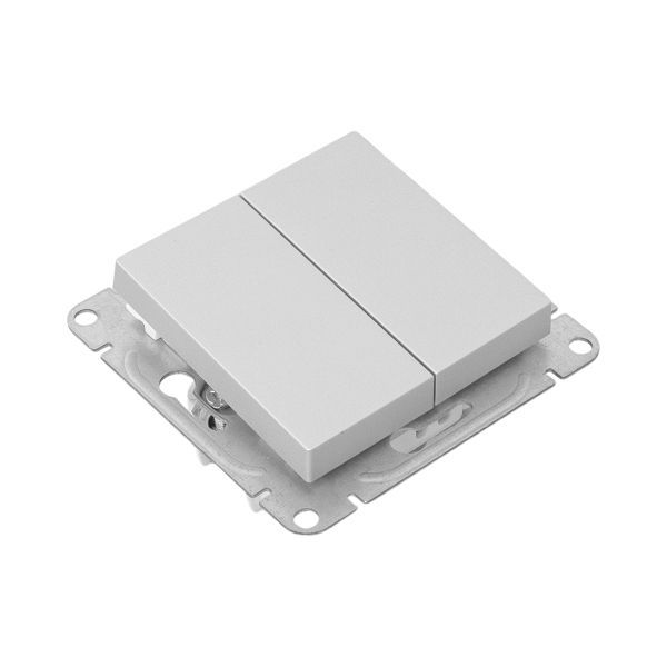  Выключатель 2-кл. СП Эпика механизм алюм. EKF UP1-SWA-20 фото в каталоге от BTSprom.by