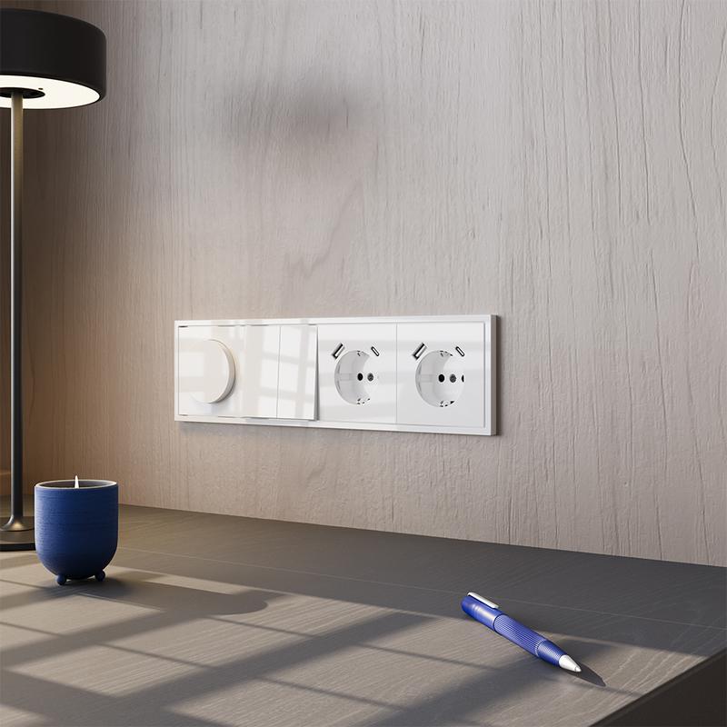  Выключатель 2-кл. СП S70 10А механизм бел. глянцевый Voltum VLS020101 фото в каталоге от BTSprom.by