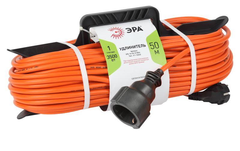 удлинитель-шнур на рамке 1х50м с заземл. 16а ip20 ufx-1e-3х1.5-50m пвс 3х1.5 эра б0046814 от BTSprom.by