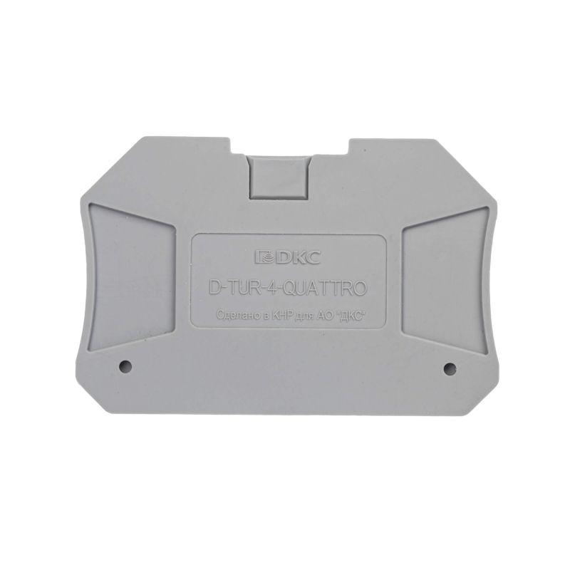 изолятор торцевой для клемм tur-2.5-quattro (уп.100шт) dkc d-tur-2.5-quattro от BTSprom.by