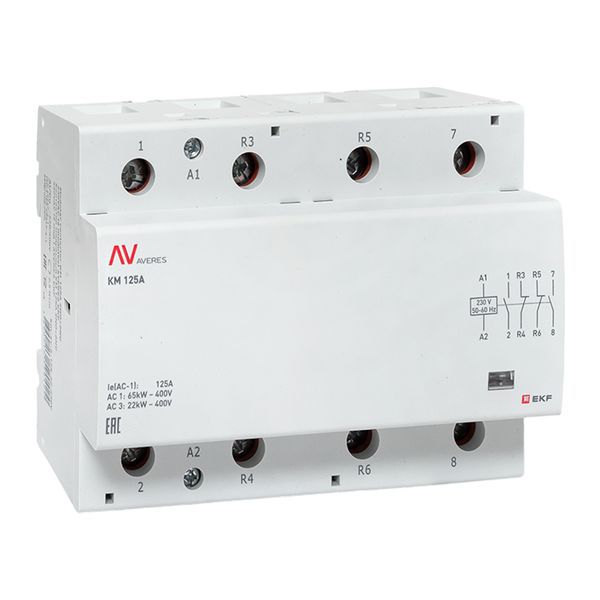 контактор модульный км 125а 2no+2nc 230в ac (6 мод.) averes ekf km-av-6-125-22-230v от BTSprom.by