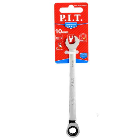 ключ комбинированный с храповым механизмом advance hrcw01-0010 (10мм 40crv 90 зубцов nicr) p.i.t. hrcw01-0010 от BTSprom.by