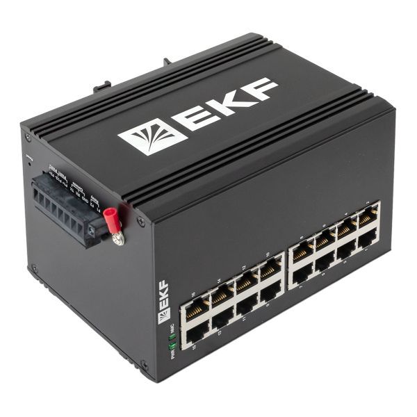  Коммутатор управляемый промышленный уровня L2 ML2-16GT 16 портов 10/100/1000Base-T(X) RJ45 монтаж на DIN-рейку TSX EKF TSX-ML2-16GT фото в каталоге от BTSprom.by