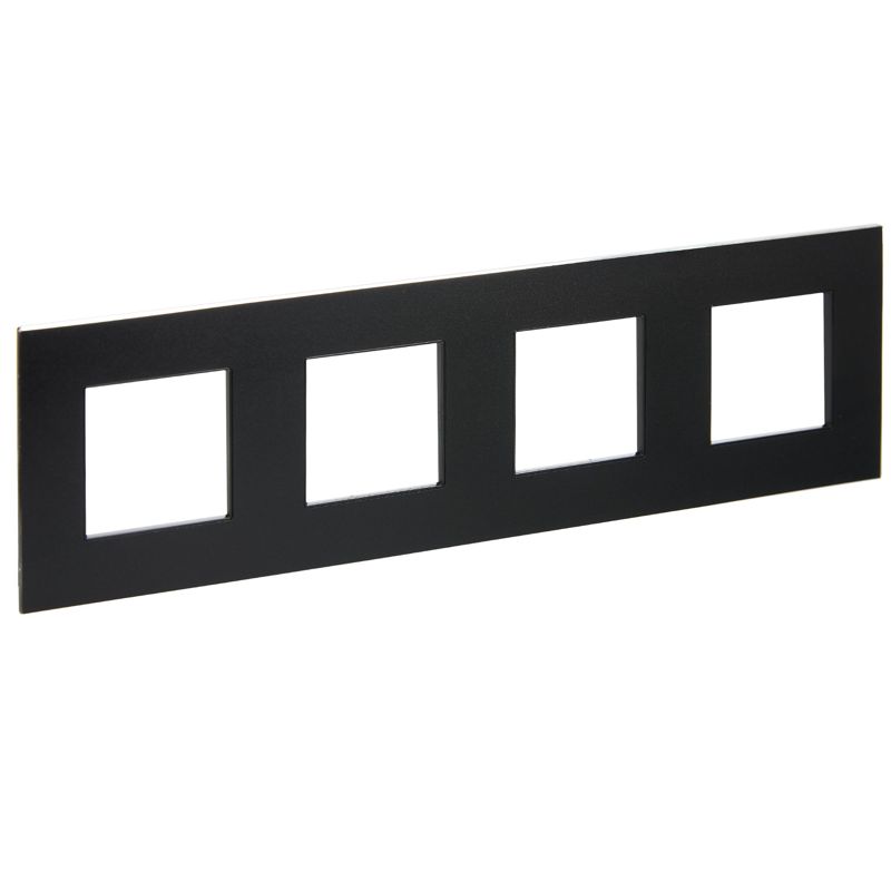 рамка 4-м skandy sk-f34bl металл черн. iek sk-m42-m-k02 от BTSprom.by