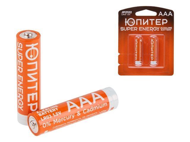 батарейка aaa lr03 1,5v alkaline 2шт. юпитер jp2122 от BTSprom.by
