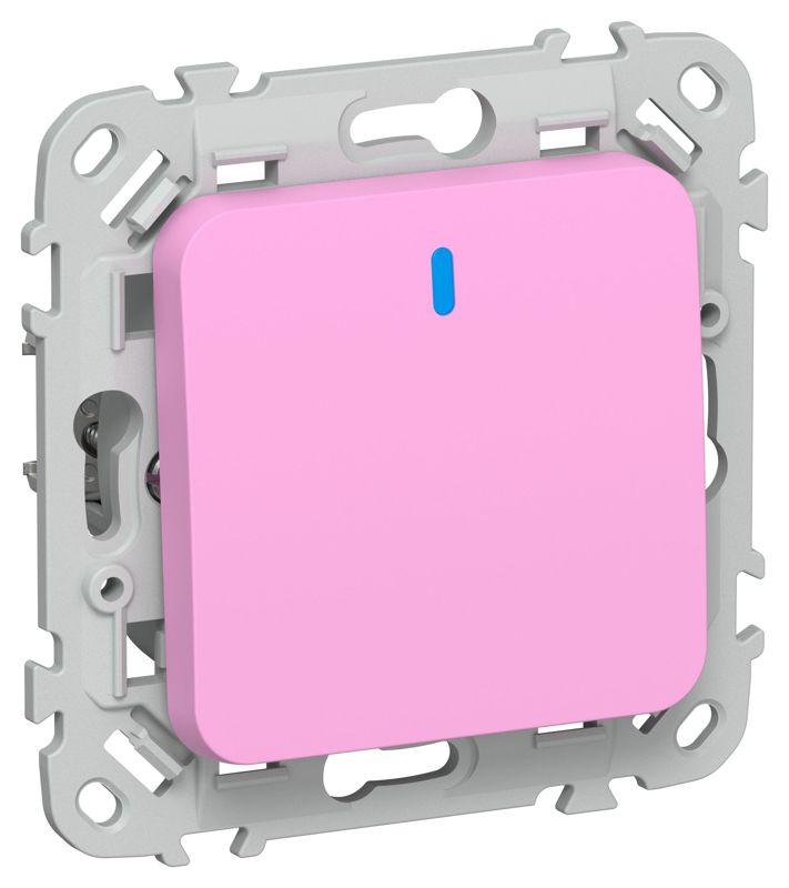 выключатель кнопочный 1-кл. сп flite вс11-2-1-флпр 10а с индикацией механизм пурпур. iek fi-v14-1-10-1-k99 от BTSprom.by