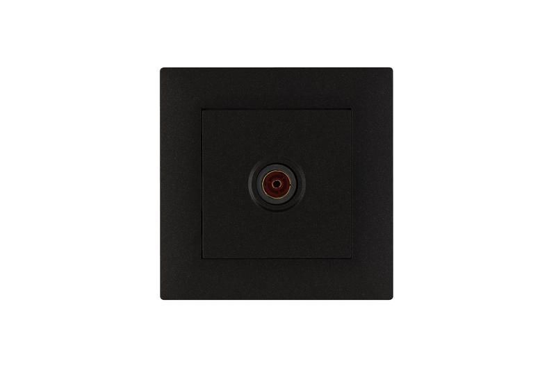 розетка tv проходная karea rizz star чер. makel 88054007 от BTSprom.by
