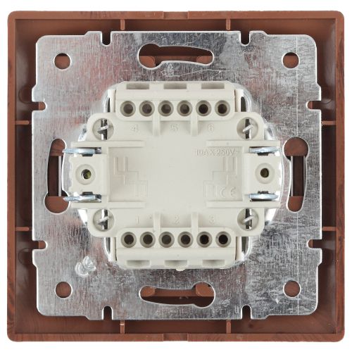  Выключатель 1-кл. СП Plano 10А IP20 1-101-10 250В венге Intro Б0053727 фото в каталоге от BTSprom.by