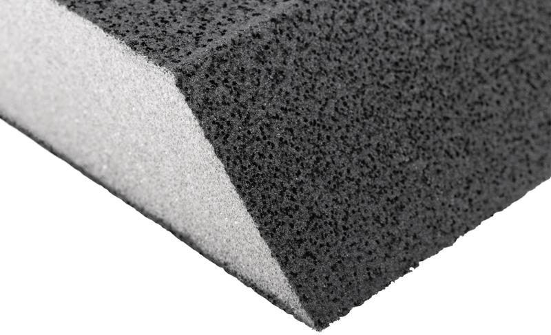  Губка шлифовальная угловая 100х70х25мм Р 360 средняя жесткость алюм./оксидная FIT 38376 фото в каталоге от BTSprom.by