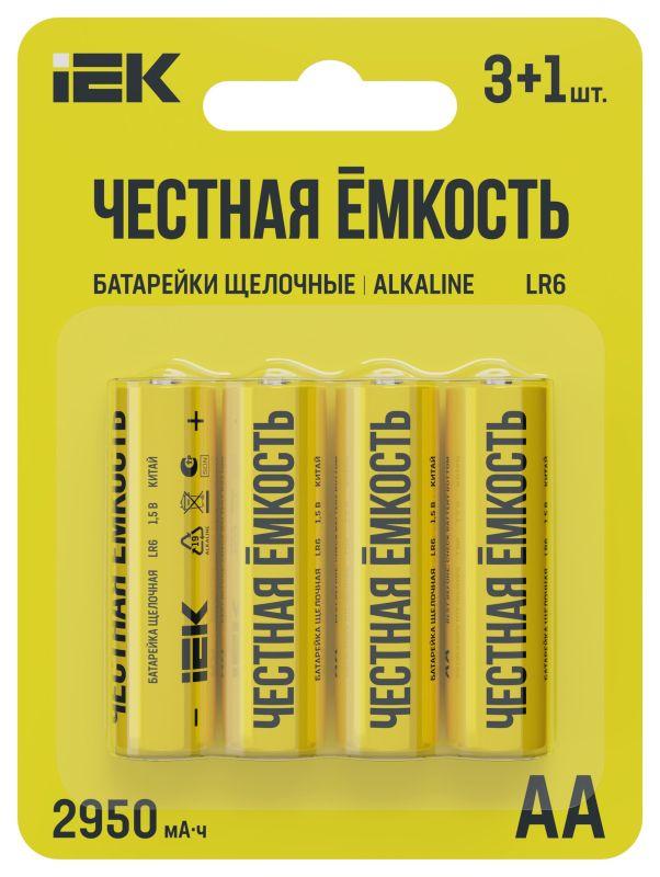 элемент питания алкалиновый lr6/aa промо (блист.4шт) iek abt-lr06-op-l04a от BTSprom.by