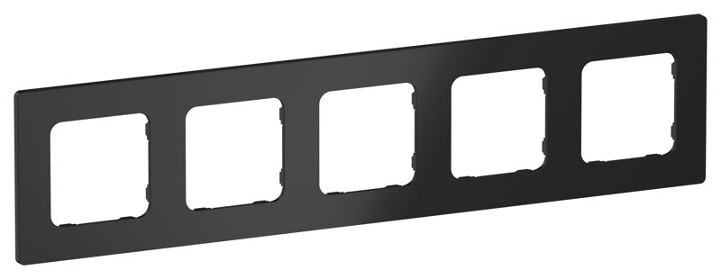 рамка 5-м сп flite ру-5-к-флч черн. iek fi-m52-32-20-k02 от BTSprom.by