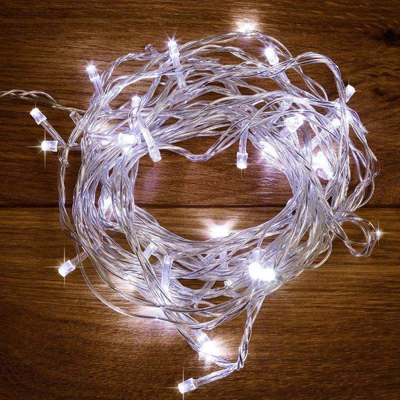 гирлянда светодиодная "твинкл лайт" 15м 120led бел. 6.9вт ip20 провод пвх прозр. neon-night 303-195 от BTSprom.by