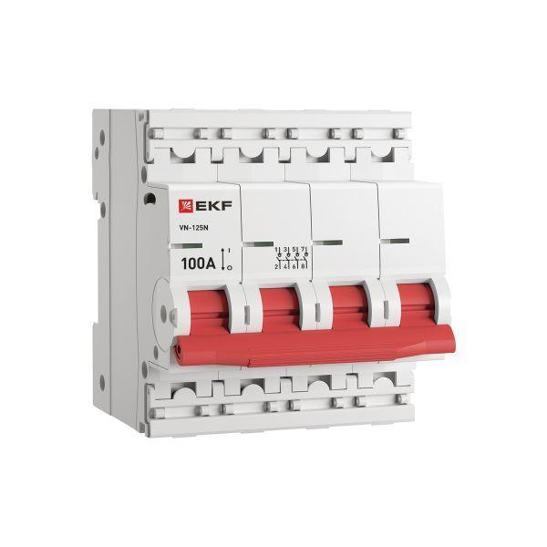 выключатель нагрузки 4п 100а вн-125n proxima ekf s1254100 от BTSprom.by