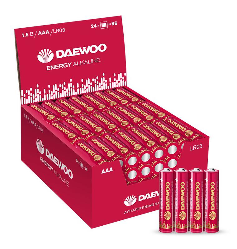 элемент питания алкалиновый aaa/lr03 1.5в energy alkaline 2021 db-4 (уп.4шт) daewoo 5029934 от BTSprom.by